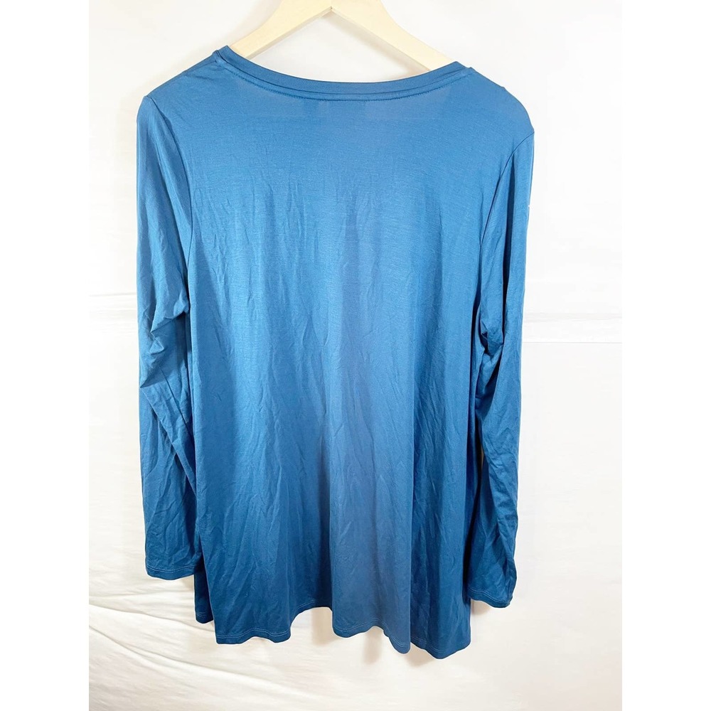 LOGO by Lori Goldstein Long Sleeve Shirt with Pockets Size L - Picture 4 of 5